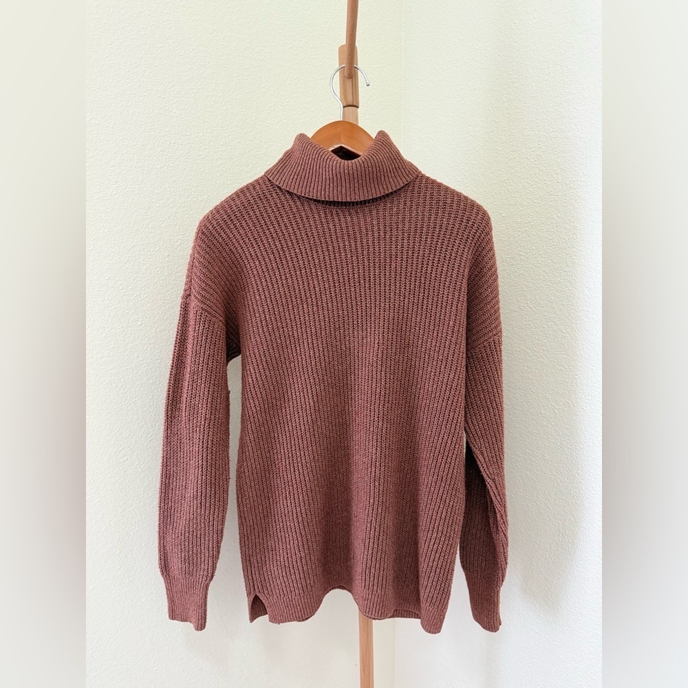 Maurices Brown Turtle Neck Fall Cozy Sweater Women’s Size Small
